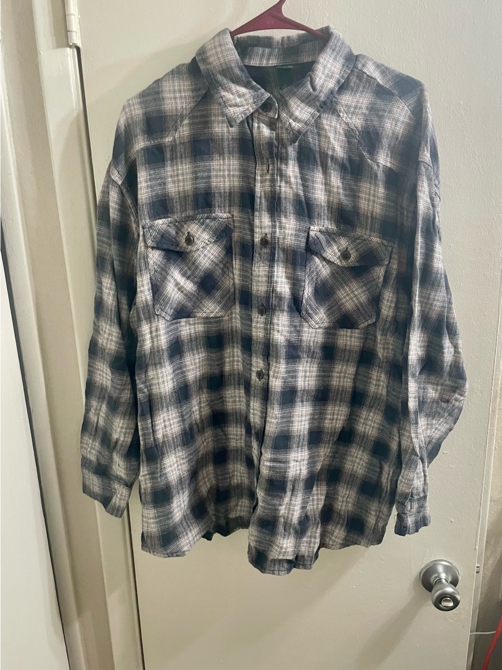 NWT Wild Fable Women’s XL Oversized Flannel Plaid Button Down Shirt - Casual